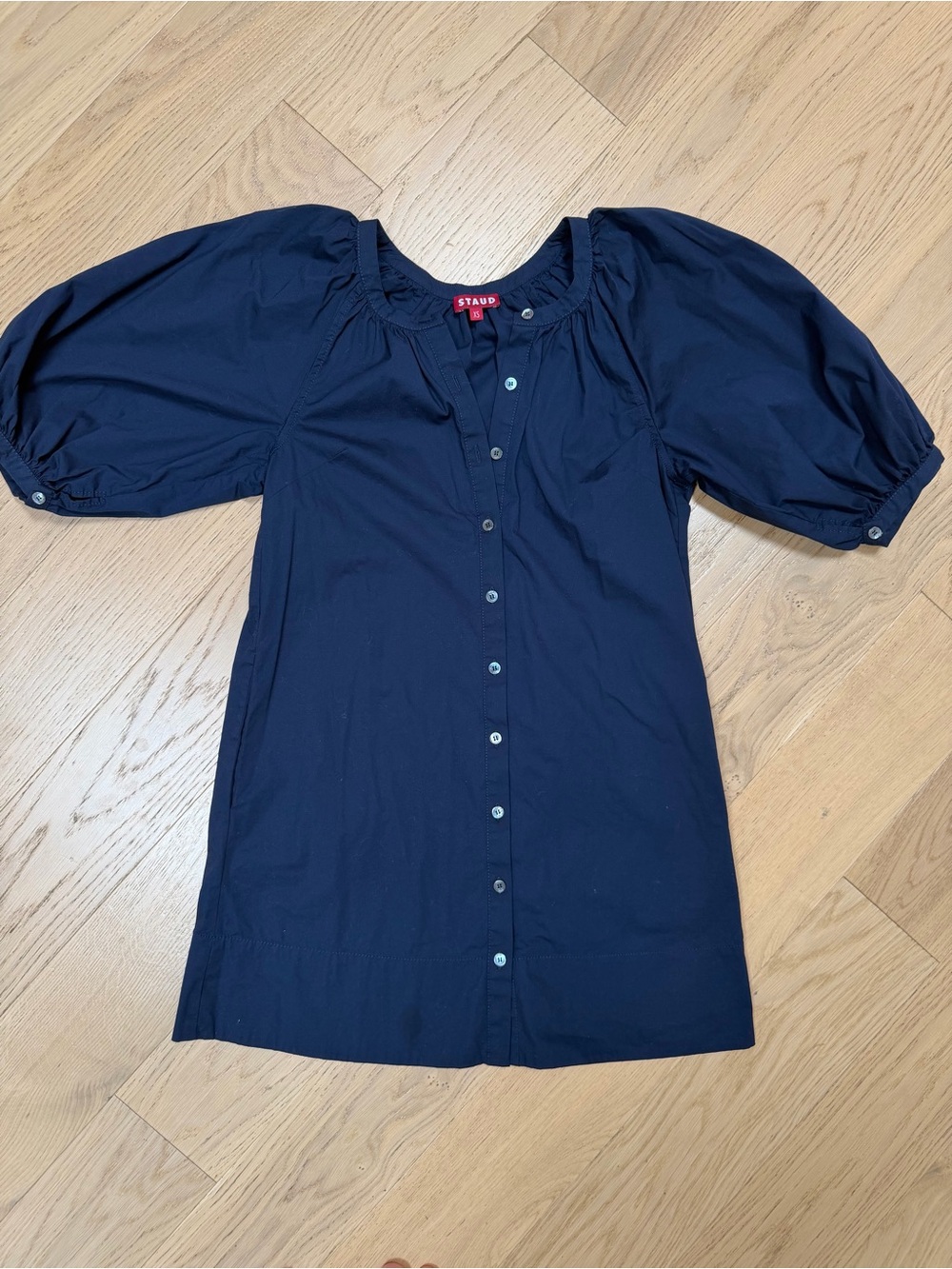 Staud Vincent Mini Dress in Navy XS - Picture 2 of 4